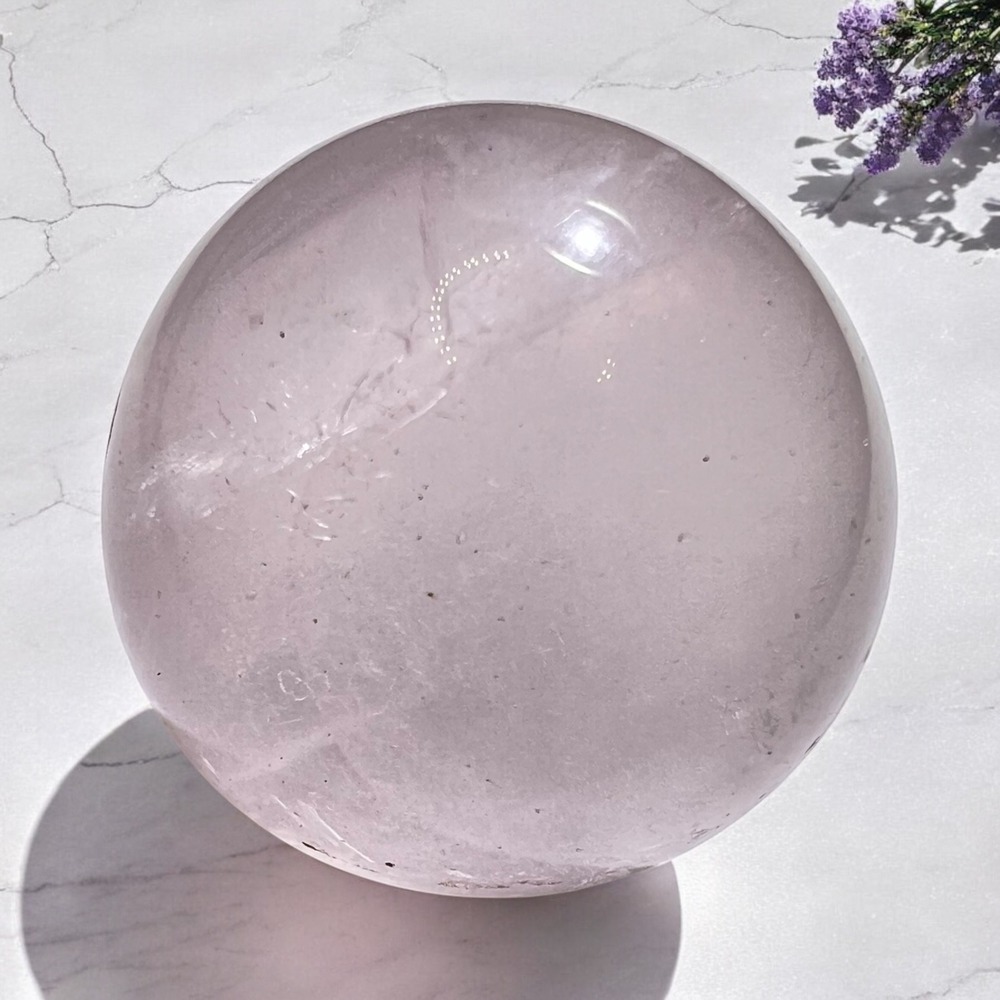 Rose Quartz Crystal Meditation Sphere